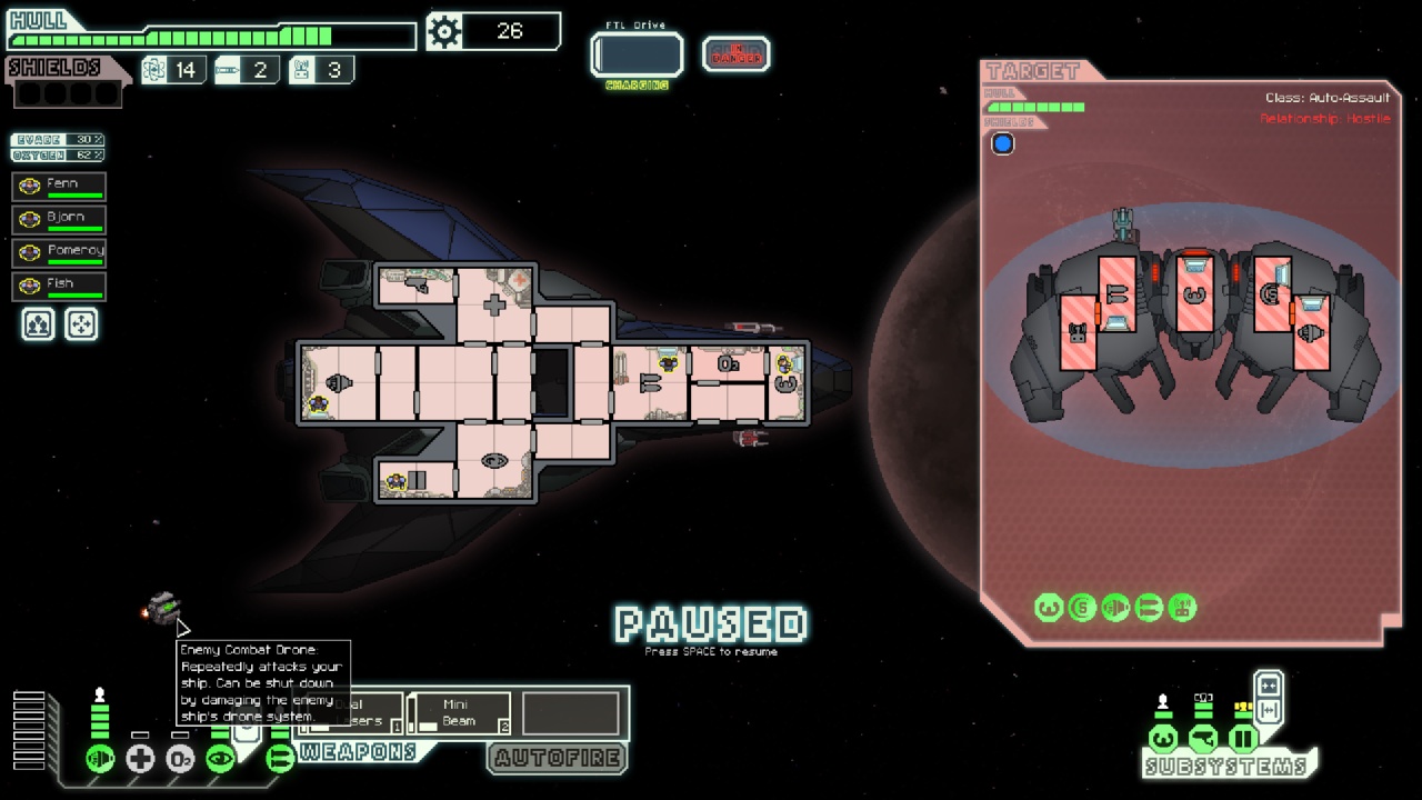 FTL Than Light - Shieldless Stealth A